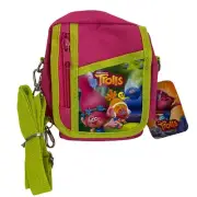 Trolls Poppy Dark Pink Camera Pouch Bag Wallet Purse with Shoulder Strap