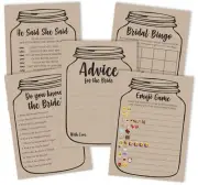 Inkdotpot Bachelorette Party Games Set Bundle Of 5 (Activities for-o7F