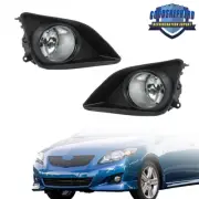 For 2009-2010 Toyota Corolla Front Pair of Fog Lights Lamps w/Cover Switch kits (for: Toyota)