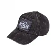 Busch Light Logo Mineral Wash Grey Colorway Adjustable Hat Grey