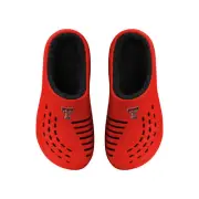 FOCO NCAA Men's Texan Tech Red Raiders Sherpa Lined Big Logo Clogs
