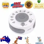 White Noise Machine with 9 Natural Sounds, Timer, USB/Battery Powered