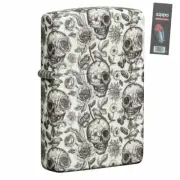 Zippo 49458 Skeleton Glow in the Dark 540 Color Pocket Lighter + FLINT PACK