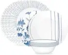 Corelle® Botanical Stripes 12-piece Dinnerware Set, Service for 4, (Pack of 1)