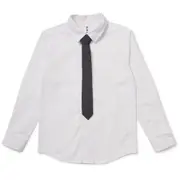 K-D Boys Shirt & Tie Set - Black & White