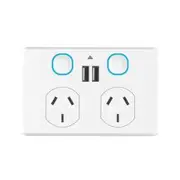 Mercator Ikuu Smart Isaac Double Powerpoint with 2 USB Charging Ports