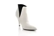 Celine Ladies Leather Ankle Boots - White Size 7