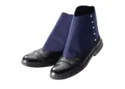 Adult BLUE FELT SPATS Roaring 20s Costume Formal Shoe Boot Cover Clown Steampunk