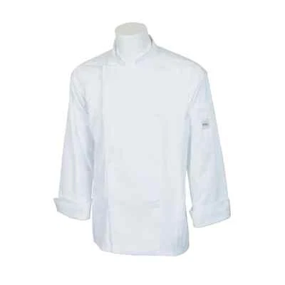 Mercer Culinary M61010WH3X Genesis Unisex White Long Sleeve Chef Jacket - 3XL