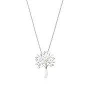 Sterling Silver Diamond Set Tree of Life Pendant