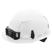 Milwaukee Front Brim Vented Hard Hat with 4 Point Ratcheting White helmet