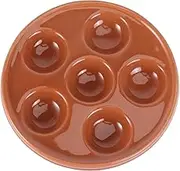 KOCKSHION Ceramic Escargot Plate Practical Snail Dish for Baking Oven Safe Conch Tray for Home Restaurant Use Heat Resistant Dishwasher Safe Server Dish
