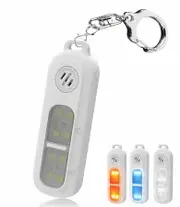 Rechargable Personal Safety Alarm for Women Night Running Runners Strobe Lights 3 Color Flashing Gift TypeC Power COL White