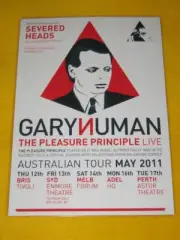 Gary Numan - 2011 Australian Tour - Pleasure Principle - Laminated Tour Poster