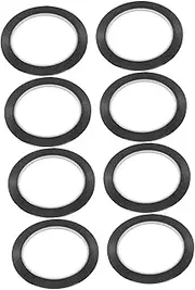 OFFSCH 8pcs Black Tape Mirror Tape Border Stripe Highlighters White Board Transparent Paper Ribbon Expo Electrical White Board Markers Marker Electrical Removable Clear Highlighter Black