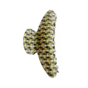 Culturesse Della Retro 11cm Checkered Hair Claw/Crab Women's Accessory Crescent