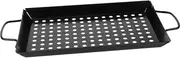 Outdoor Barbecue Pan Grill Tray with Large Holes for Even Cooking Portable and Lightweight Design for Home and Outdoor Grilling
