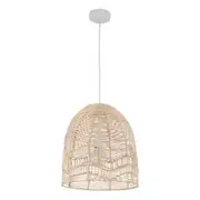 CLA Rota Natural Rattan Ellipse Pendant Light