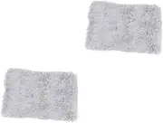 VILLFUL 2 Pcs Blanket Plush Material Warmth for Dogs and Cats Comfortable Bedding Stylish Design Light Grey Pet Supplies