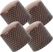 Vaguelly 4pcs Professional Metal Guitar Volume Knob Caps for Electric Guitar Bass Durable Potentiometer Knobs with Scale Easy Installation