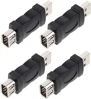 KICHOUSE Zinc Alloy 1394 to USB Converter 6pin to USB-a Male for Digital Camera HDD Stable Design