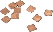 ciciglow 100pcs Copper Pad Shim Thermal Kit,Pure Copper Heatsink,Low Profile Copper Plate Cooler Heat Sink for Cooling PC Components Laptop IC Chips CPU VGA, RAM, VRAM, PS5, M.2 SSD(15x15x0.5mm)