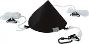 DOD TG1-768-BK Tongari Hat, One-Pole Tent, Tarp Connection, Carabiner & Rope, Black (Approx.) W 9.8 x D 9.8 x H 5.9 inches (25 x 25 x 15 cm)