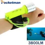 2 Pack Diving Flashlight Scuba Dive Light Waterproof Underwater LED Torch Light