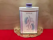vintage avon floral perfumed Talc Body Powder Tin Container NOS