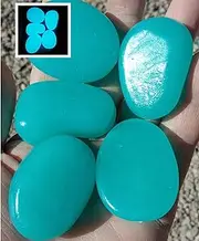 50PCS Glow Stones, Glow in The Dark Rocks, Long-Lasting Glowing Decorative Stone, Garden Accessories Micro Landscape Fish Tank Decoration Outdoor Patio Lawn Yard (Color : Blue 2)