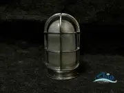 Ocean Glow: Marine-Themed Milky White Globe Bulkhead Wall Lamp