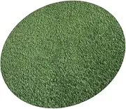 INOOMP Artificial Grass Mat Lightweight Round Fake Grass Turf Pad for Table Decoration Multi Use for Outdoor Picnics Dining Tables