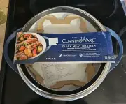 NEW Corningware Quick Heat Braiser 4 Quart With Lid