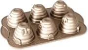 Nordic Ware Beehive Cakelets Pan, Gold, Non-Stick, Aluminium, 3-Cup