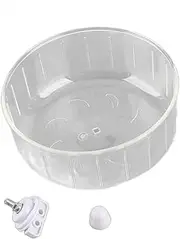 Hamster Wheel Transparent Silent Toy for Small Pets Gerbils Cage Exercise Golden Bear