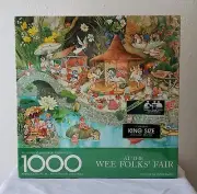 NEW Vintage Springbok "At the Wee Folks Fair" 1000 Piece King-Size Jigsaw Puzzle