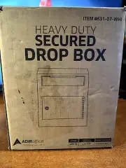 AdirOffice Heavy Duty Secured Safe Drop Box - Suggestion Box - Locking Mailbo...