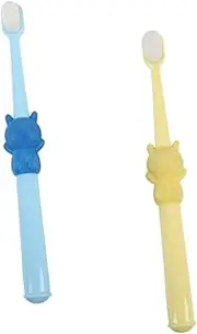 DINHEAROM 2pcs Baby Tooth Brush Mini Toothbrush for Boys and Girls Soft Bristles Toothbrushes