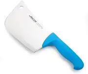 Arcos Cleaver Knife 7 Inch Nitrum Stainless Steel and 190 mm Blade. Professional Butcher Knife. Ergonomic Polypropylene Handle. Series 2900. Color Blue