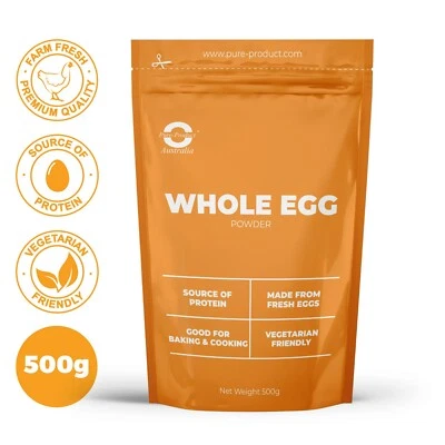 500G WHOLE EGG POWDER Australian owned and operated Egg Powder
