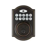 Faultless GA7X7D01AA Grade 3 Aged Bronze Single Cylinder Electronic Deadbolt