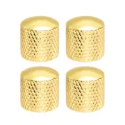 6mm Metal Potentiometer Knobs for Guitar Bass Volume Tone Gold Tone 4pcs
