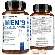 Multivitamin for Men - Supports Energy & Overall Male Health - Essential Daily Vitamins for Men, Biotin, Magnesium, Zinc & Antioxidant for Immune Health - Non-GMO Men Multivitamin Supplement, 120 Caps