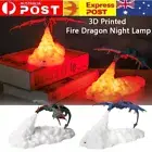 3D Printed Fire-Breathing Dragon Night Light Led Desktop Lamps Decor Xmas Gifts