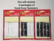 Sewing King Self Adhesive Hook and Loop Fasteners Tape ~ 3 pkgs. ~ 36" each pkg.