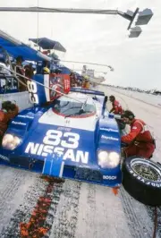 Geoff Brabham Derek Daly Gary Brabham Arie Luyendyk Nissan NPT 91 - Old Photo 2