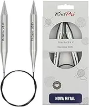 KnitPro Nova Fixed Knitting Needles – 60cm x 15mm Circular Knitting Pins