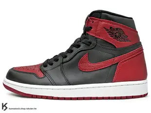 2016 BANNED 禁止 1985 年經典復刻款 九孔鞋洞 NIKE AIR JORDAN 1 RETRO HIGH OG BRED 黑紅 X OG 配色 公牛 荔枝皮革 AJ (555088-001) !