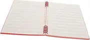 Kisangel Five-line Loose-leaf Book Notebook Portable Books Guitarist Supplies Music Book Musical Notation Book Guitar Beginner Music Composition Book Loose Leaf Book Paper Red