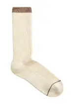 Varley Kerry Ribbed Jersey Socks - Ivory - One Size ONE SIZE